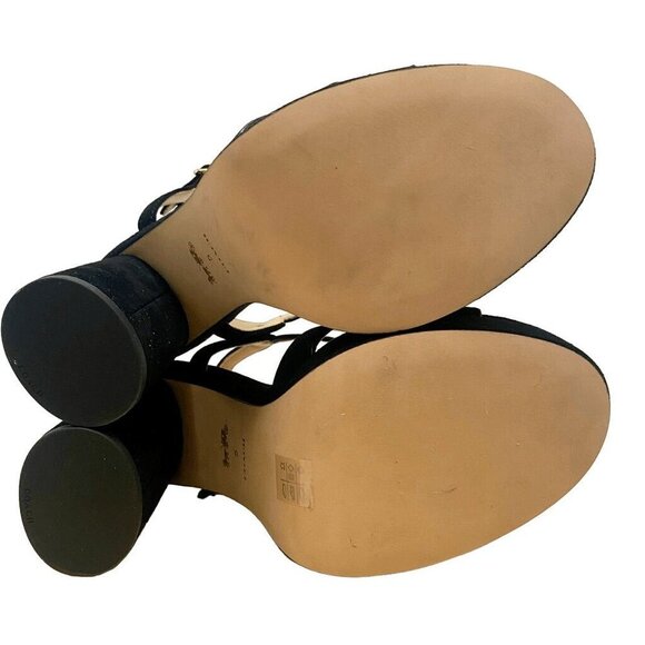 Coach Black Ankle Strap Heels - Picture 7 of 12